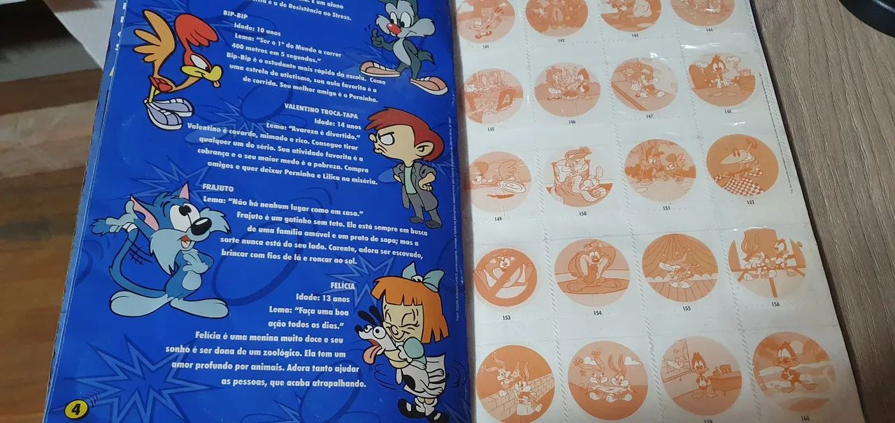 Álbum tazos original elma chips Magic Tazo Tiny Toon Adventures em bom estado Sem os tazos - Foto 4
