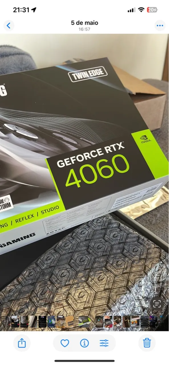 Placa de Vídeo Zotac GeForce RTX 4060 Twin Edge