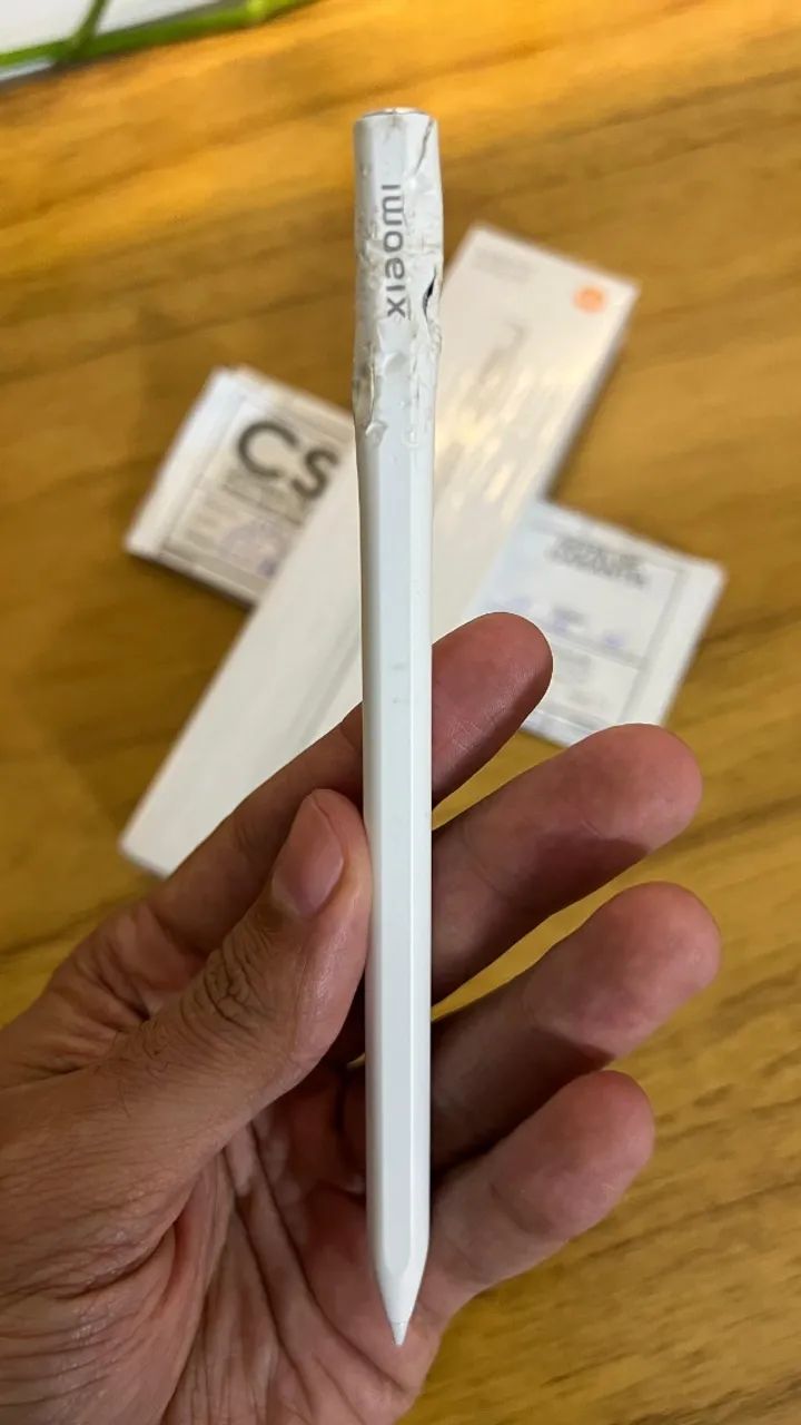 Caneta Xiaomi Stylus Pen - Para Tablet Pad Mi 5 com detalhe funcionando tudo - Foto 2
