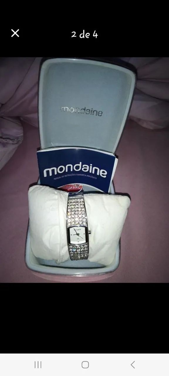 Relógio feminino Mondaine com cristais - Foto 2