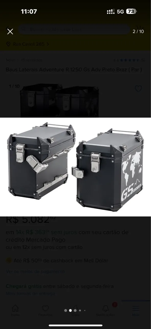 Vendo 2 Baús laterais para GS 1250 adventure