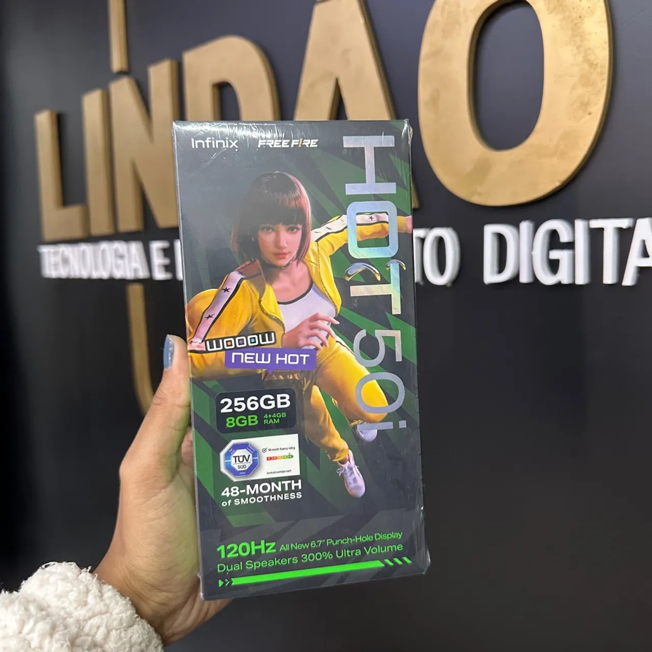 Infinix Hot 50i 256GB 8GB Novo - BOLETO ATÉ 18x - Loja física