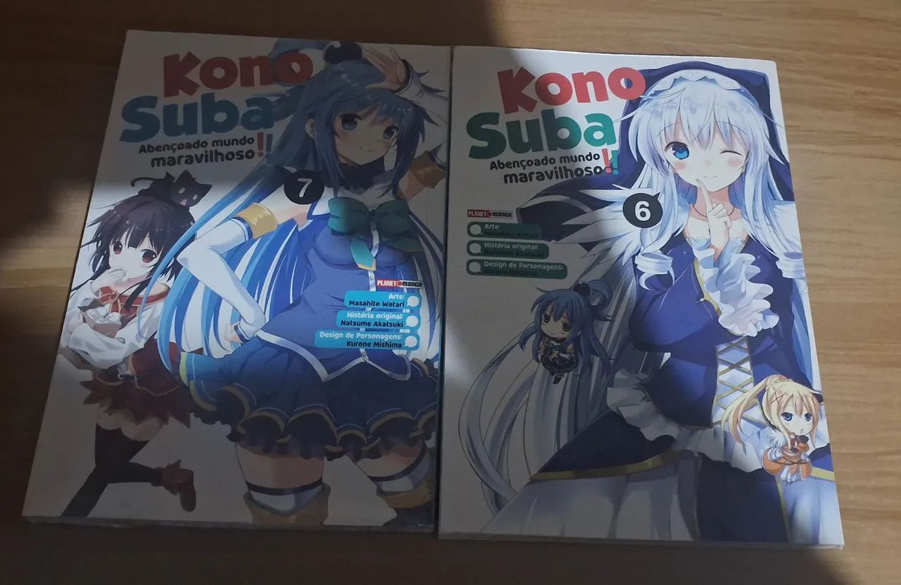 2 mangás kono suba abençoado mundo maravilhoso vol 6 e 7 - Foto 2