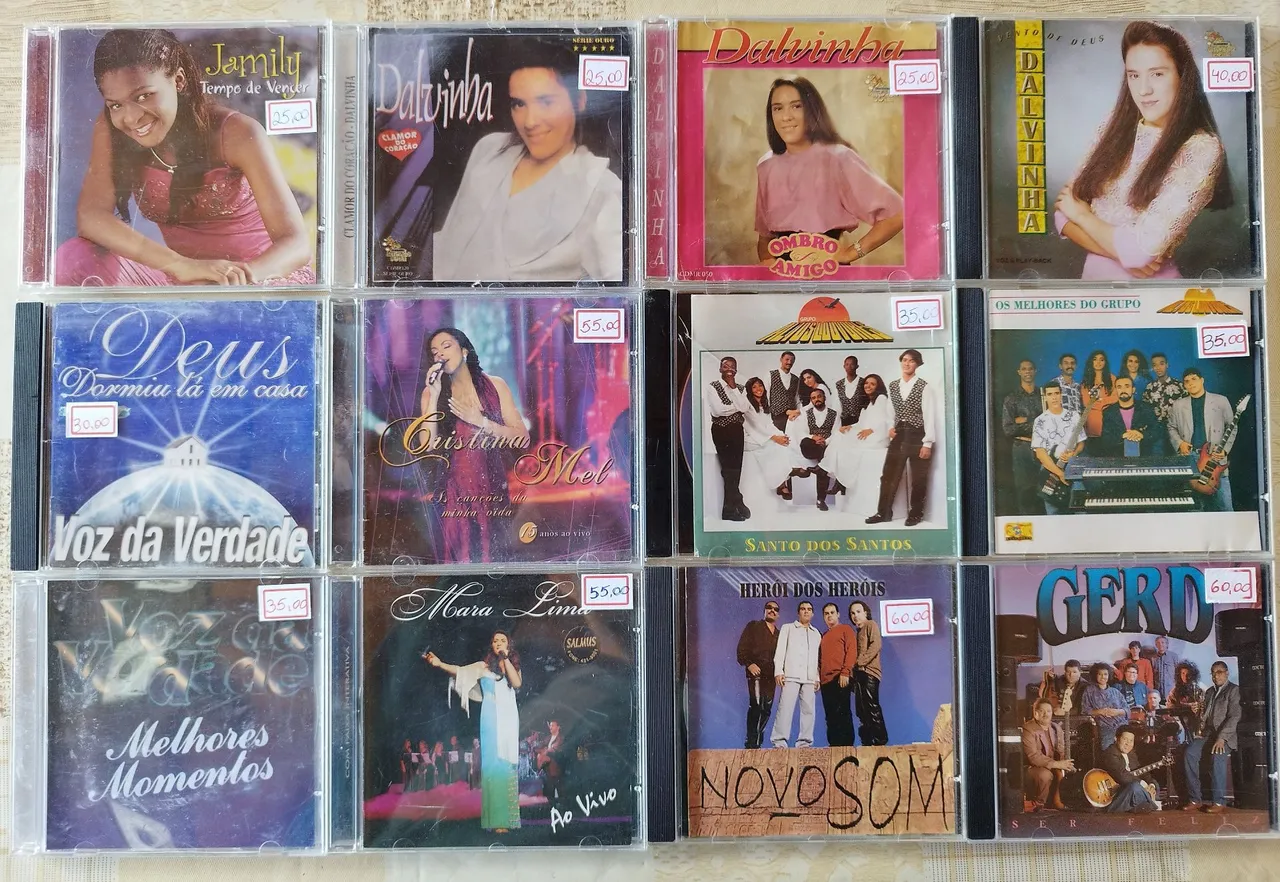 CDs evangélicos. 23,00 cada