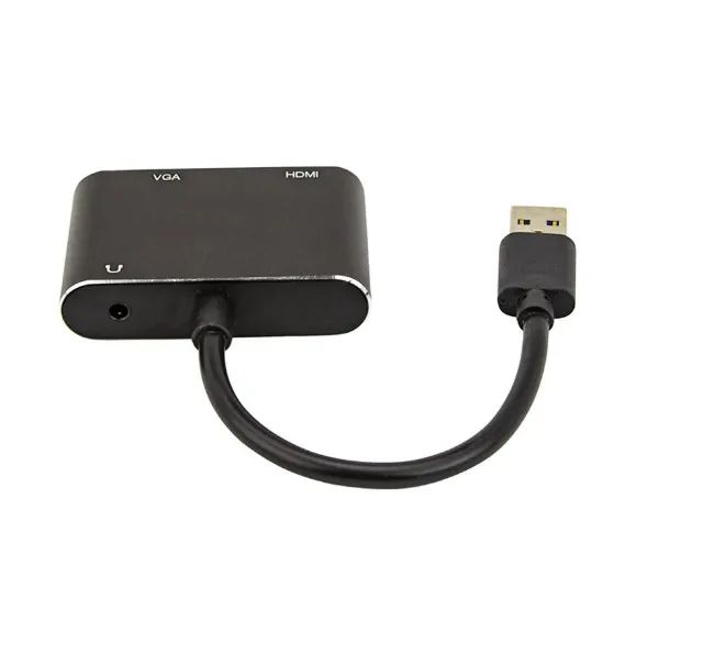 Adaptador Conversor 2 em 1 Usb 3.0 para Hdmi e Vga 1080P - Foto 4