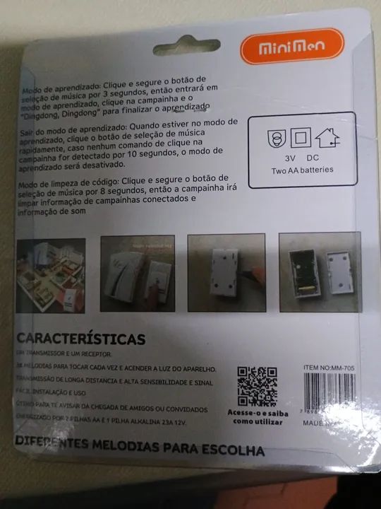 Campainha Sem Fio MiniTlen - Foto 6