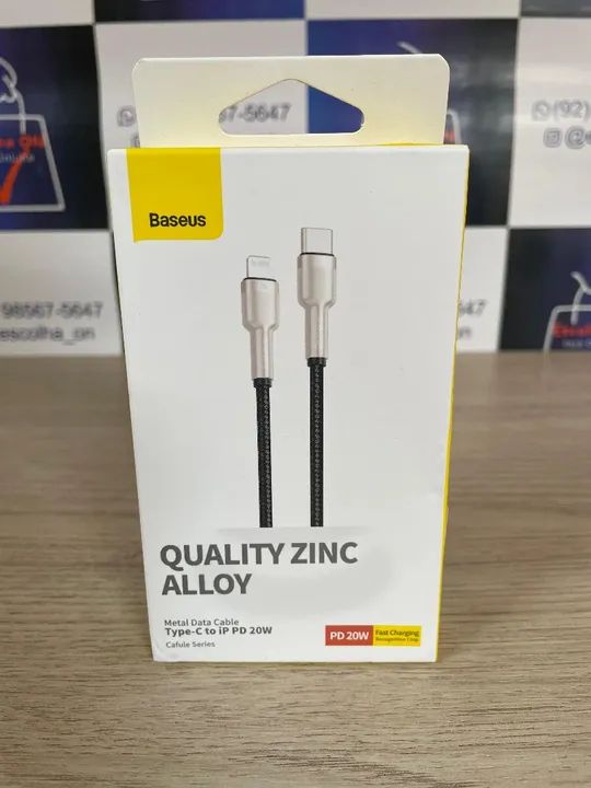 Cabo Baseus USB tipo C para iphone 20W