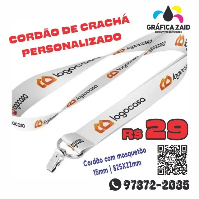 CORDÃO PERSONALIZADO DE CRACHÁ 