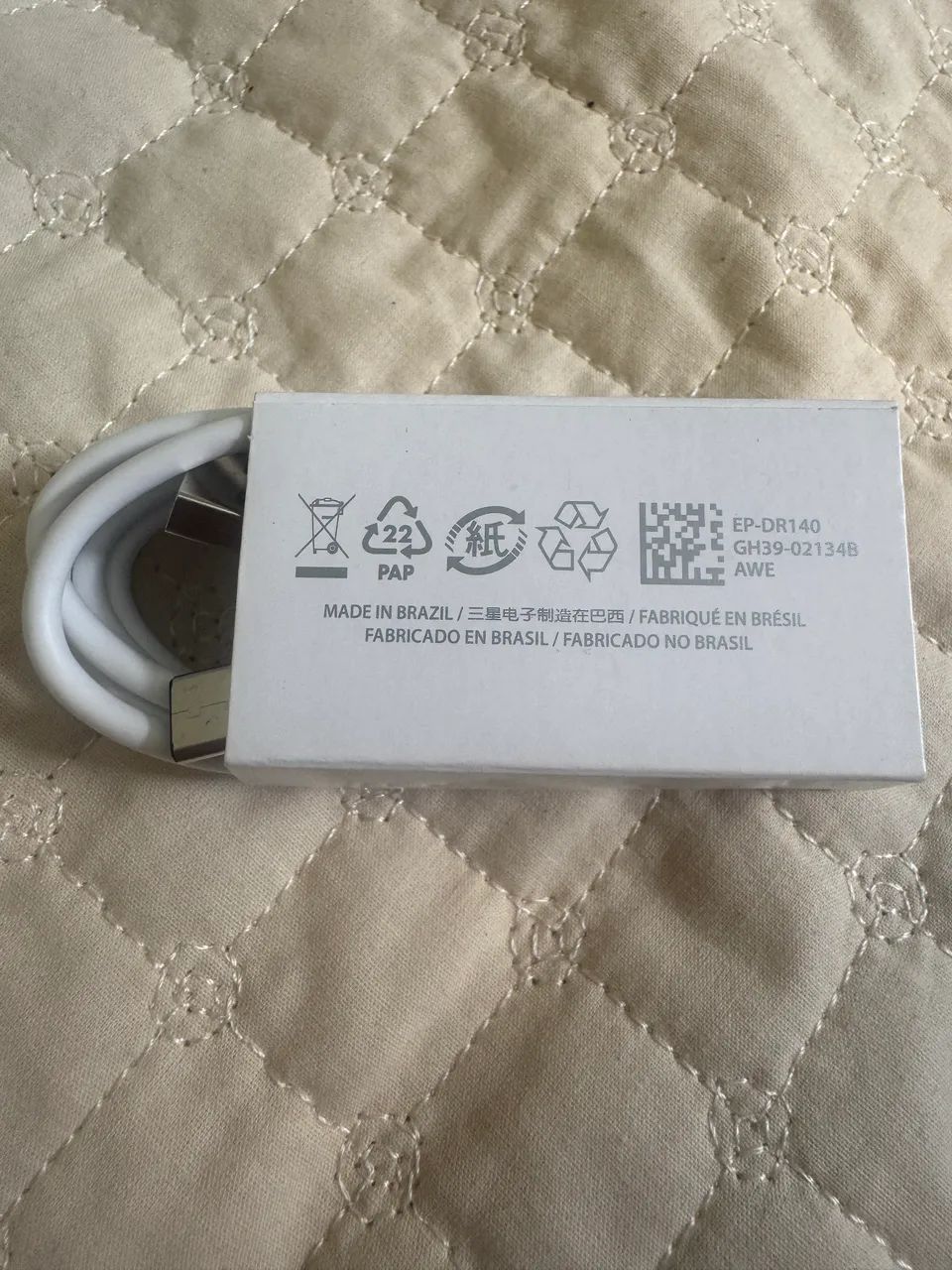 Cabo Samsung Original (Branco) USB-A para USB-C - Foto 2