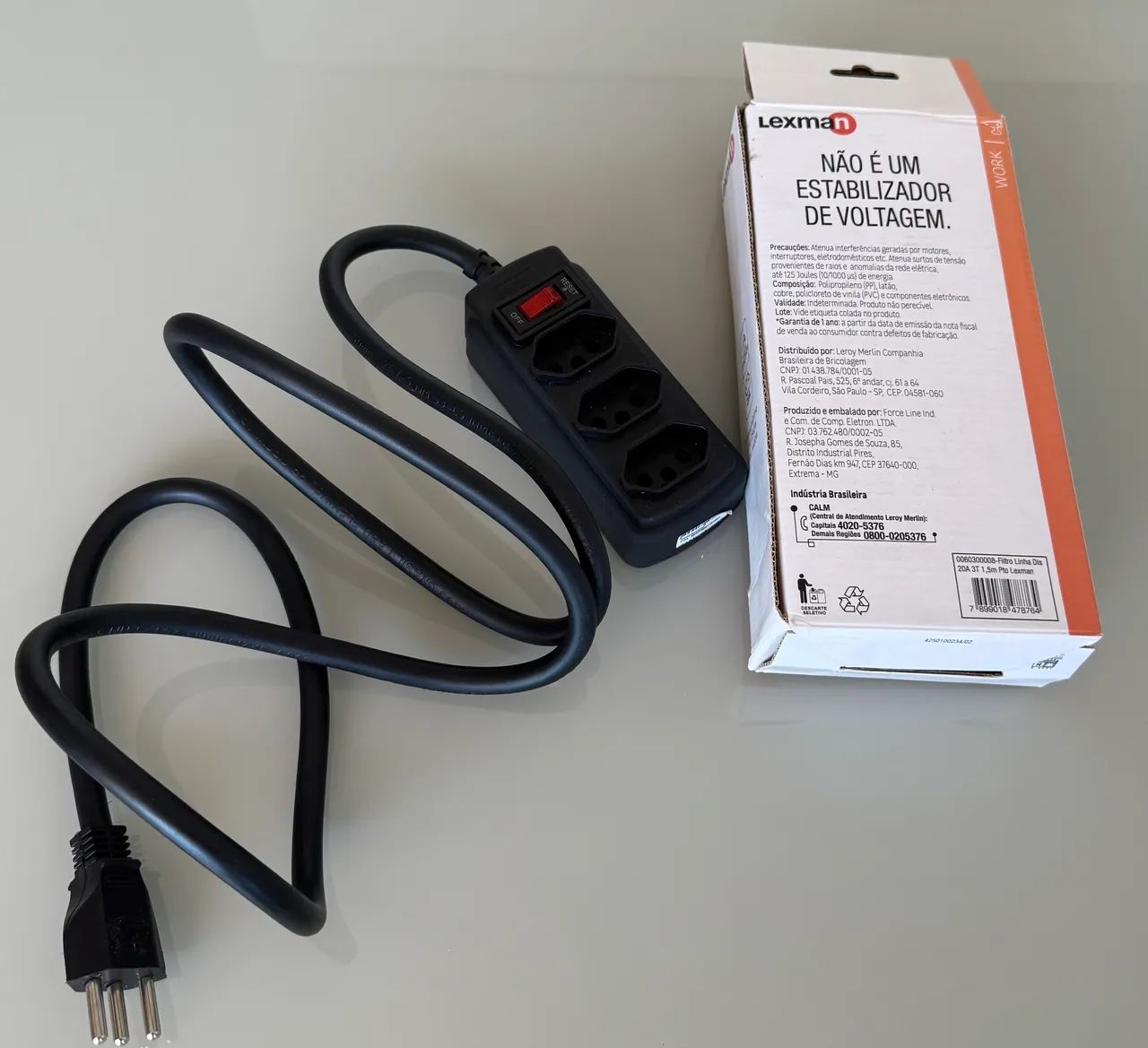 FILTRO DE LINHA 20A Force Line NOVO !!