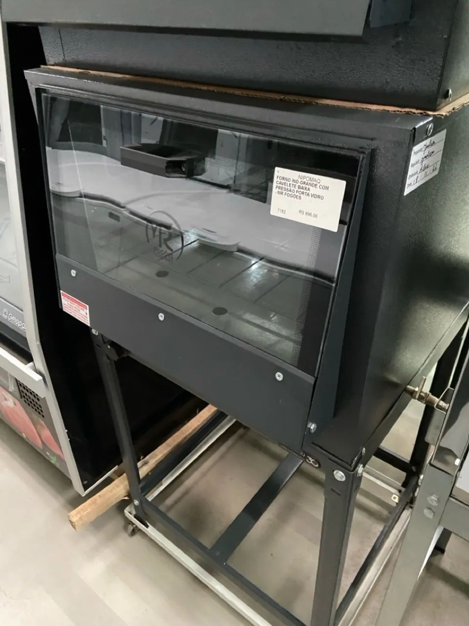 FORNO INDUSTRIAL GRANDE COM CAVALETE BAIXA PRESSÃO PORTA VIDRO - MR FOGÕES  - Foto 2