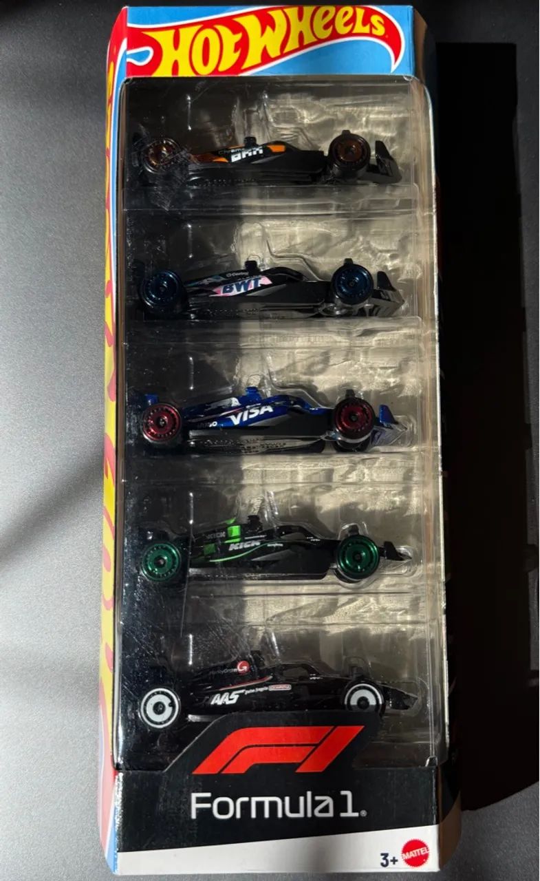 Hot Wheels Formula 1 - Kit com 5 Carrinhos