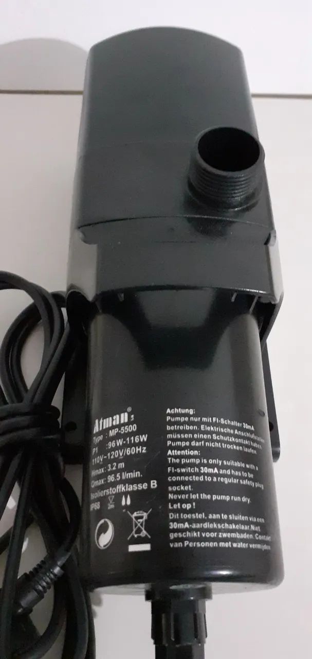 Produto para Aquário Bomba Atman MP 5500