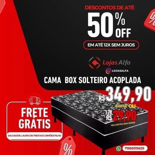 Cama Solteiro Confort