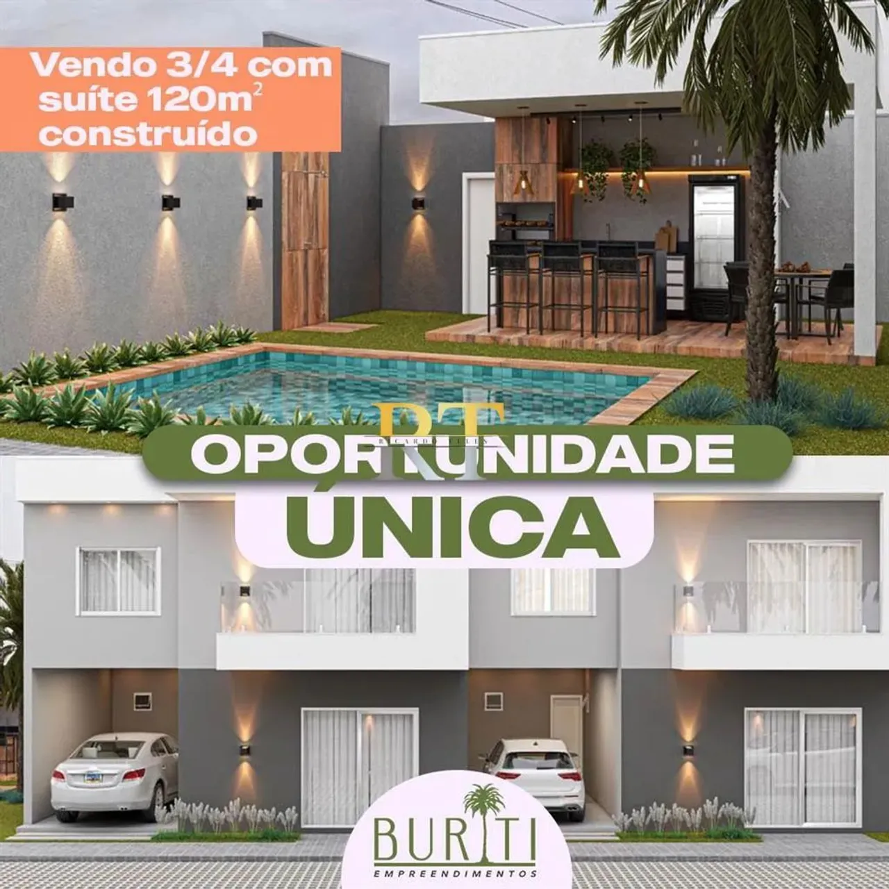 LINDAS CASAS NO CONDOMINIO PEDRA DA LUA-VILAS DE ABRANTES