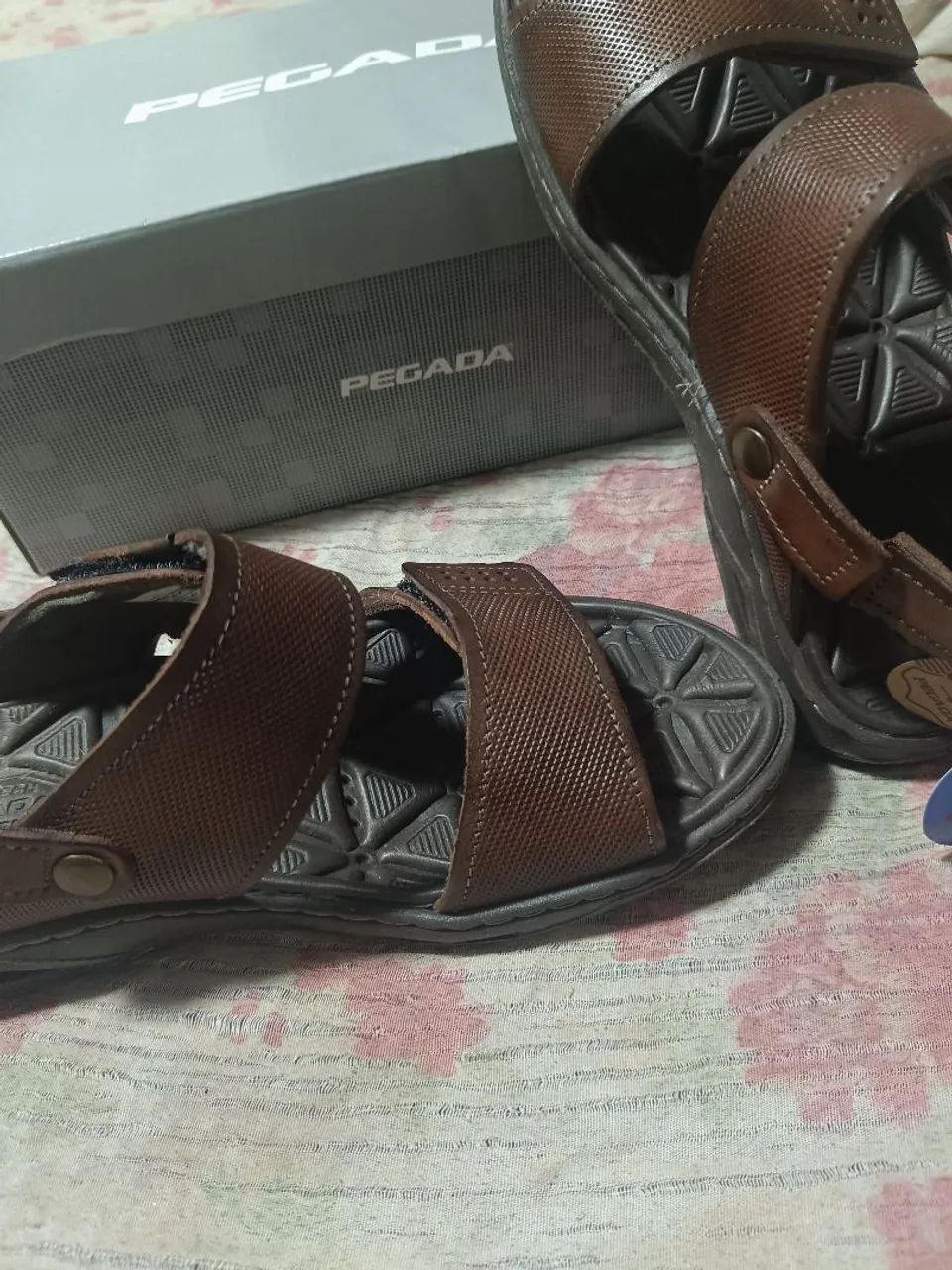 Promoção somente hoje SANDÁLIA PEGADA PAPETE ANILINA MASCULINO 133206 Pinhão