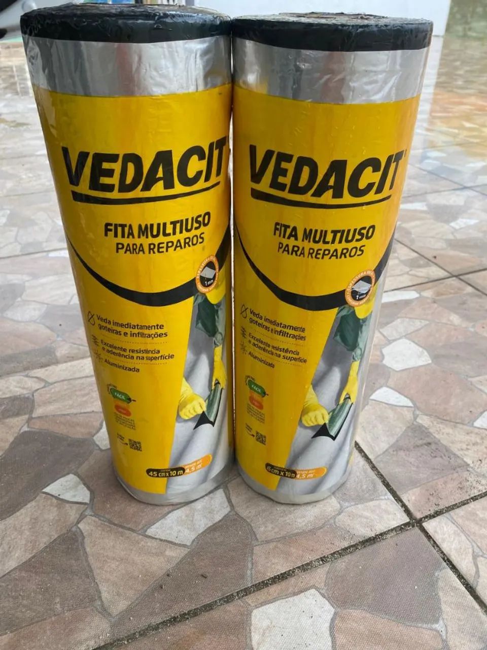 Fita Vedacit Multiuso para Reparos - 4,5m x 10m - Novo