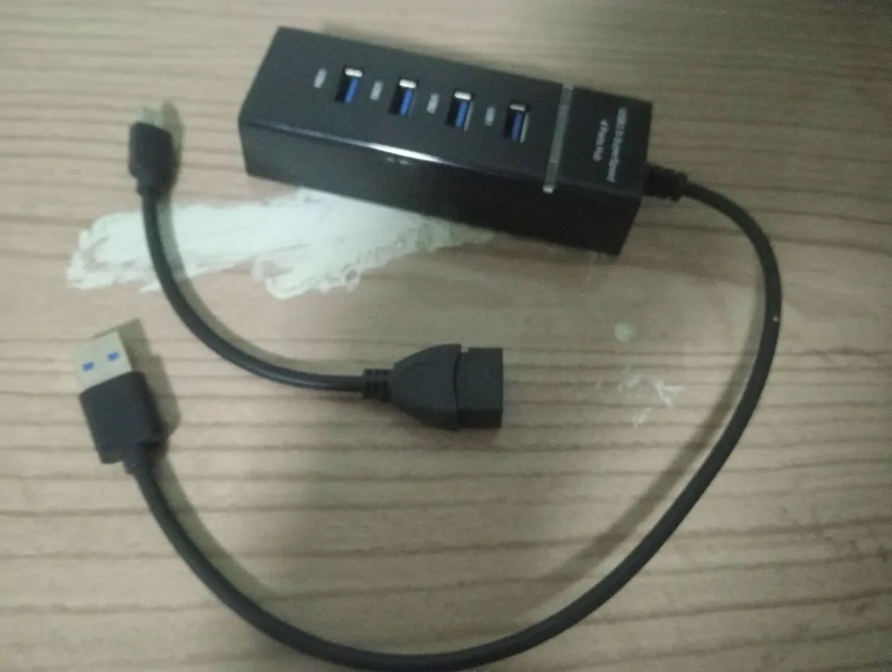 Hub USB 3.0 de 4 portas + Cabo extensor USB 3.0