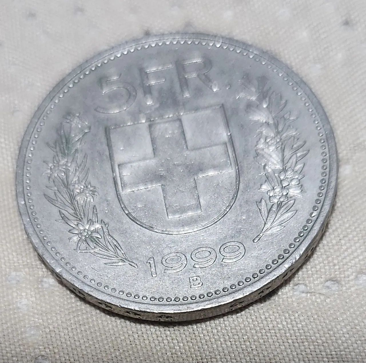 Moeda Suiça (5 Francos)