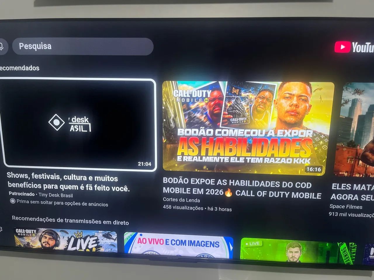 TV SMART SEMP 50 POLEGADAS 4K UHD - IMPECÁVEL  - Foto 3