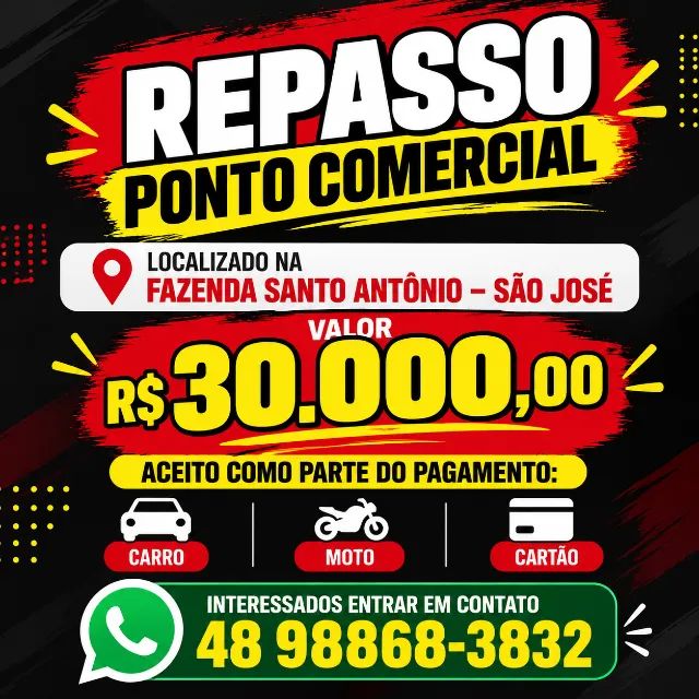 Barbada Repasso ponto comercial