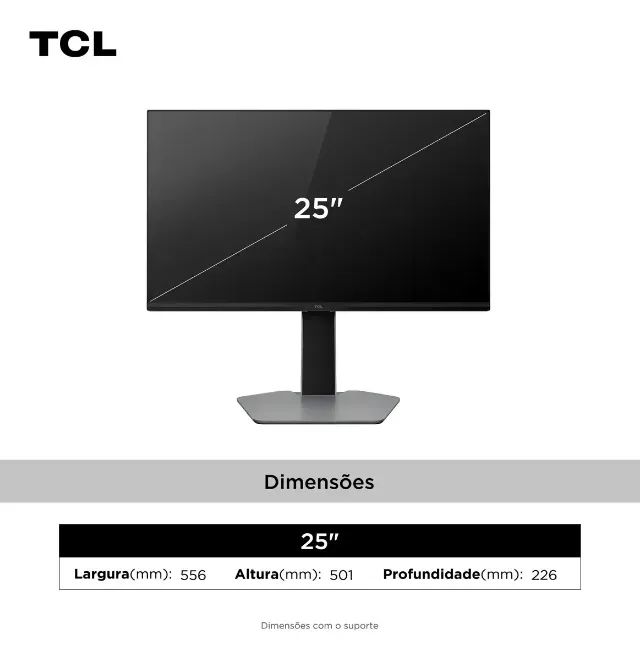 Monitor Gamer TCL 25 Polegadas QLED Mini LED Full HD G64 300Hz 1ms - Foto 4