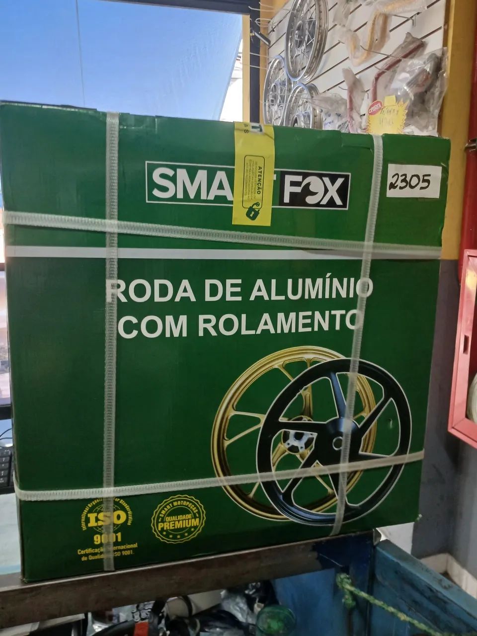  Par de Roda de alumínio com rolamento da bros 150