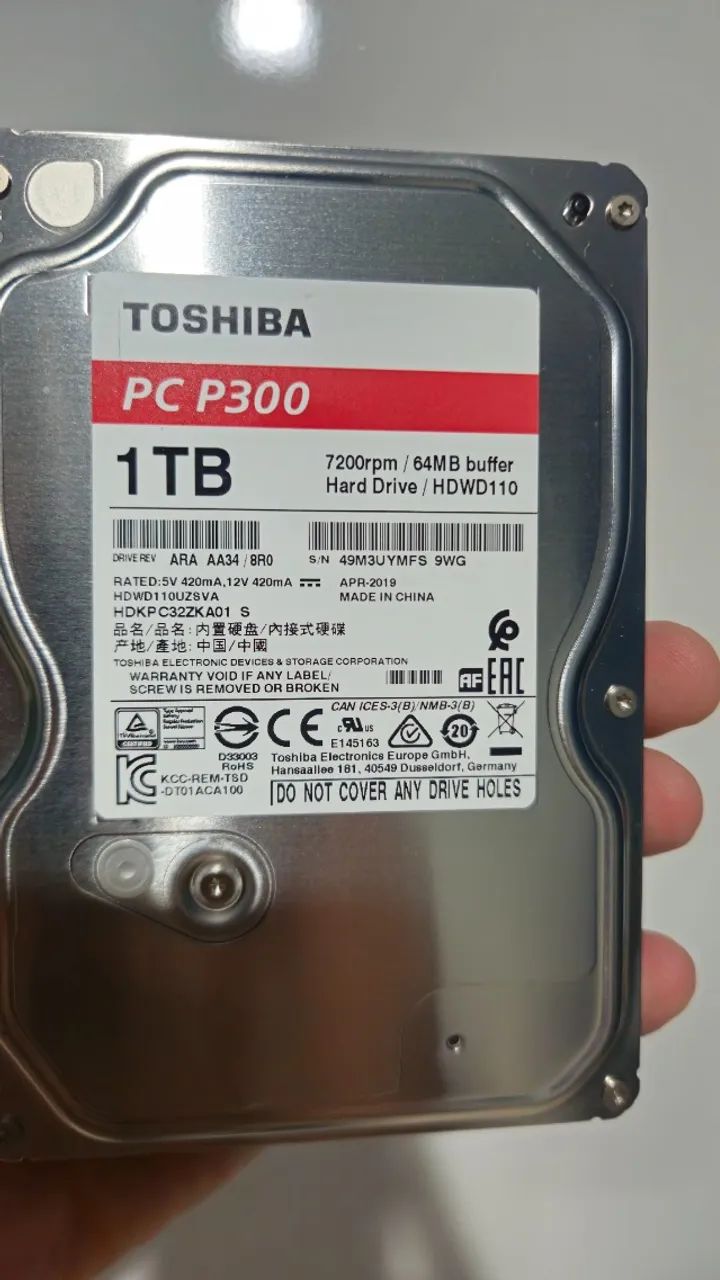 HD Toshiba 1TB Desktop