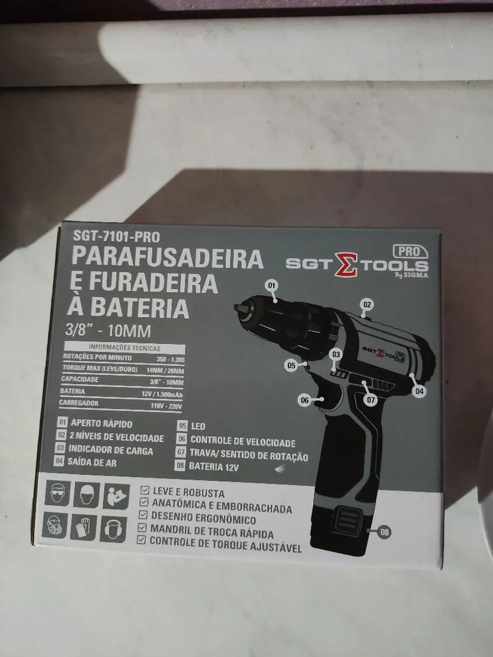 Parafusadeira / furadeira sem fio sgt - Ventiladores e