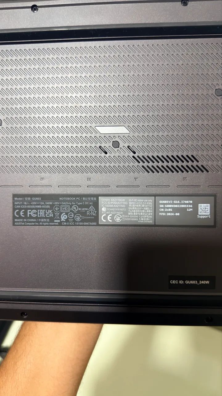 Notebook Asus TUF Gamer I7-13GH NOVO  - Foto 3