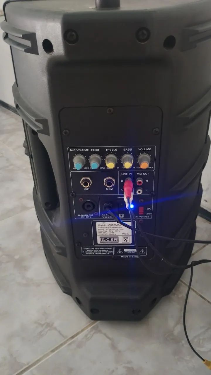 Caixa amplificada profissional CSR 2500A 100w rms - Foto 2