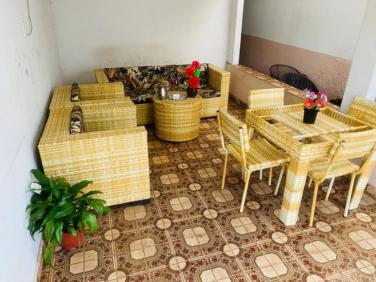 Conjunto de sofá de alto padrão de área externa  - Foto 4