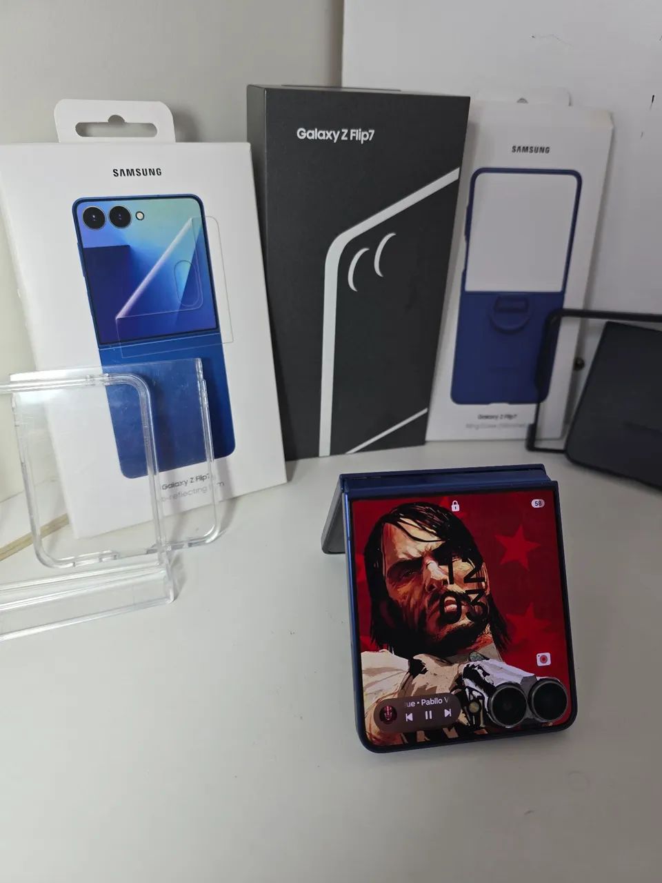 GALAXY ZFLIP 7 C/ CAIXA NF 3 CAPAS, PELICULA EXTRA