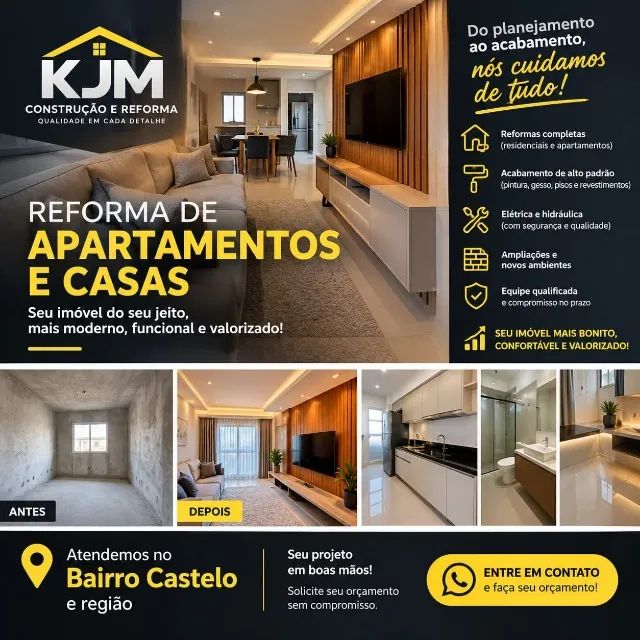 *REFORMA DE APARTAMENTOS E CASAS NO CASTELO 