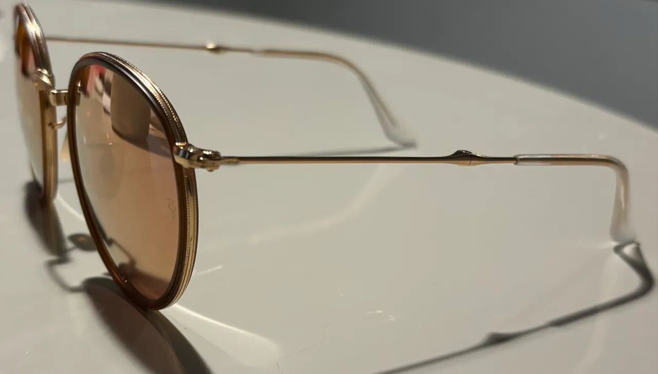 Rayban Rosa espelhado - modelo RB3517 usado - Foto 2