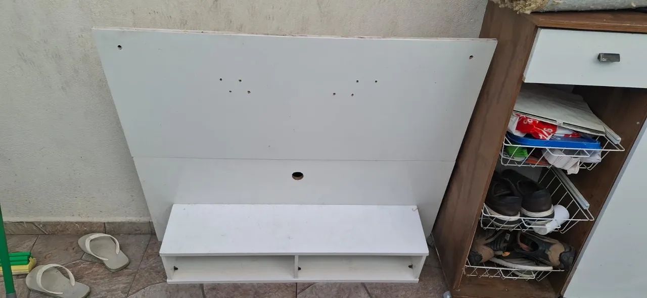 Painel de tv branco para tv até 40 polegadas 