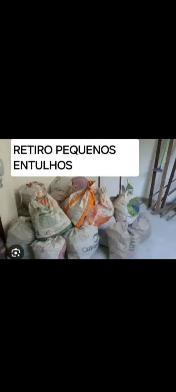 Retiro pequenos entulhos de Obra DESCARTE 