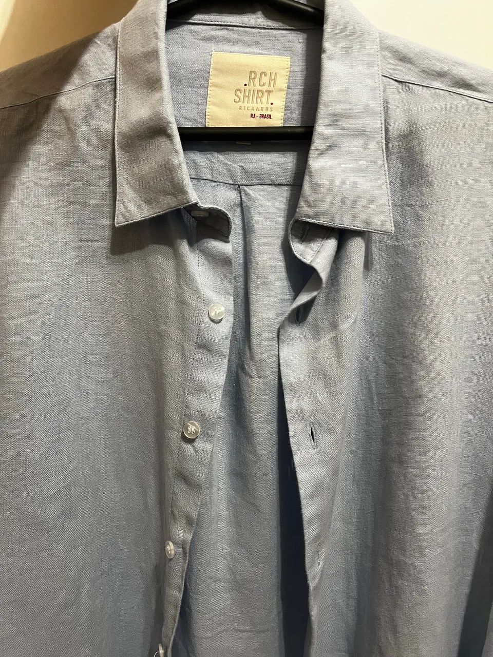 camisa linho richards