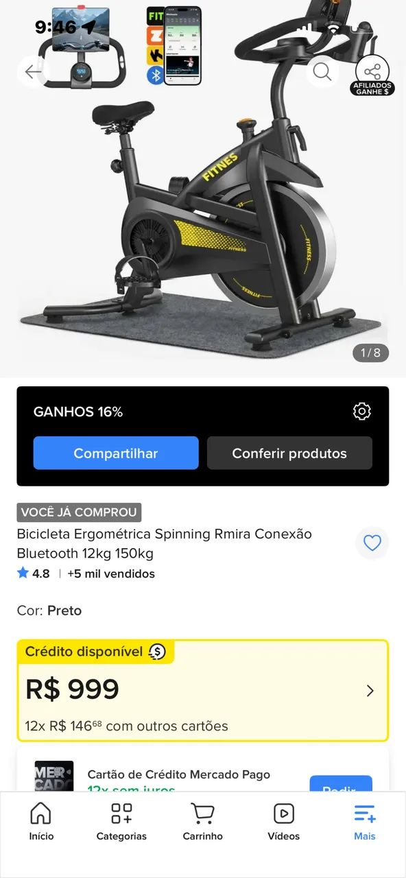 Bicicleta ergométrica  - Foto 2