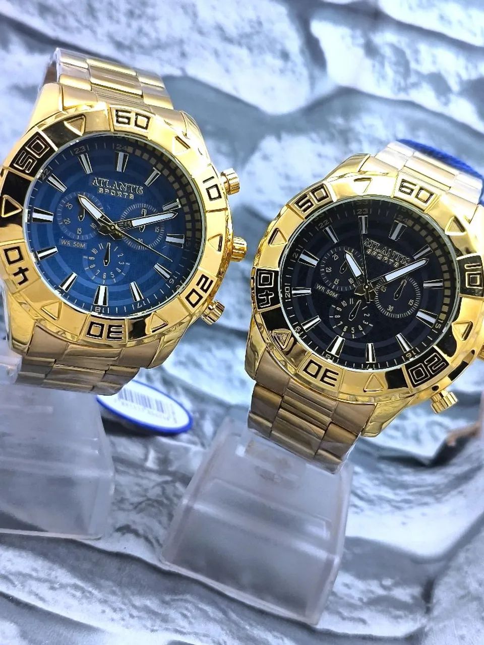 Relógio dourado luxo prova d'água oferta  - Foto 5