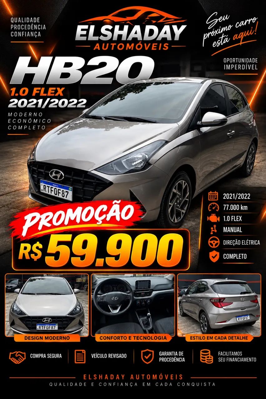 Hyundai Hb20 HB20 Vision 1.0 Flex 12V Mec. 2022