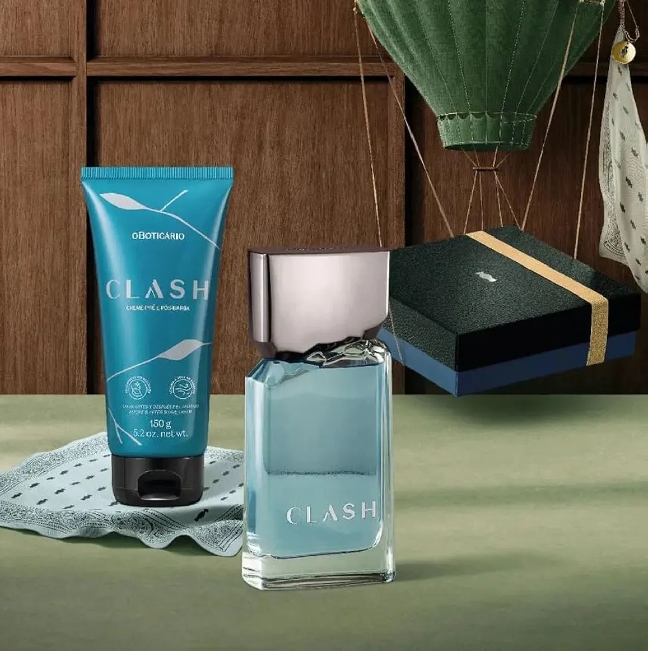 Kit Clash: Colônia + Creme Pré e Pós-Barba (2 Itens - Foto 2