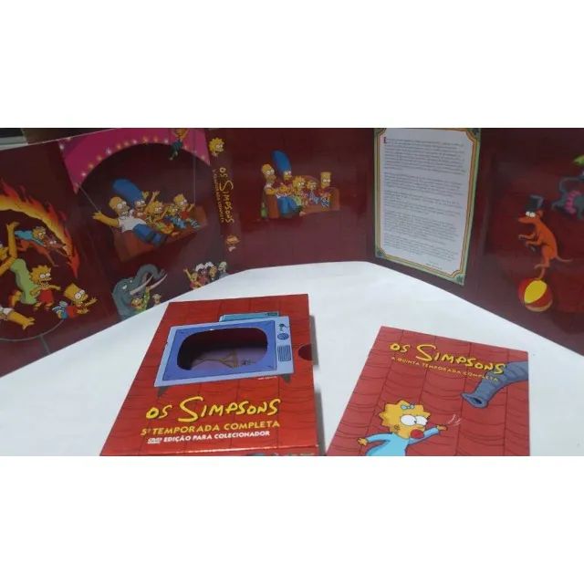 DVD Box Quadruplo Os Simpsons - 5ª Temporada Completa - Edição Para Colecionador ( 23954 ) - Foto 5