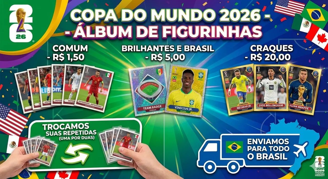 Selo figurinhas copa 2026