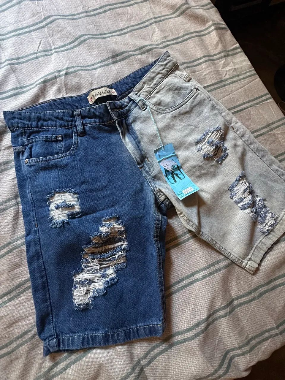 Short jeans masculino 
