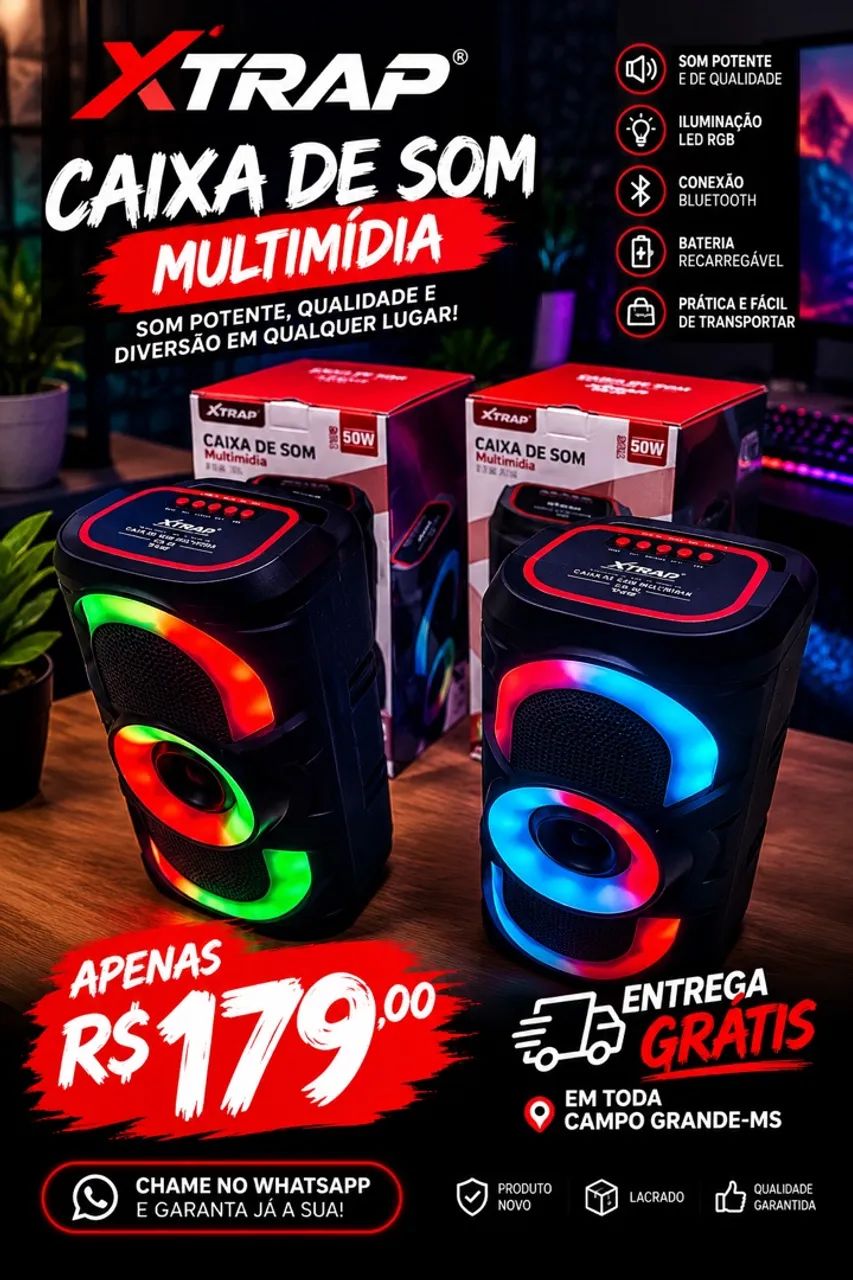 CAIXA DE SOM NOVA