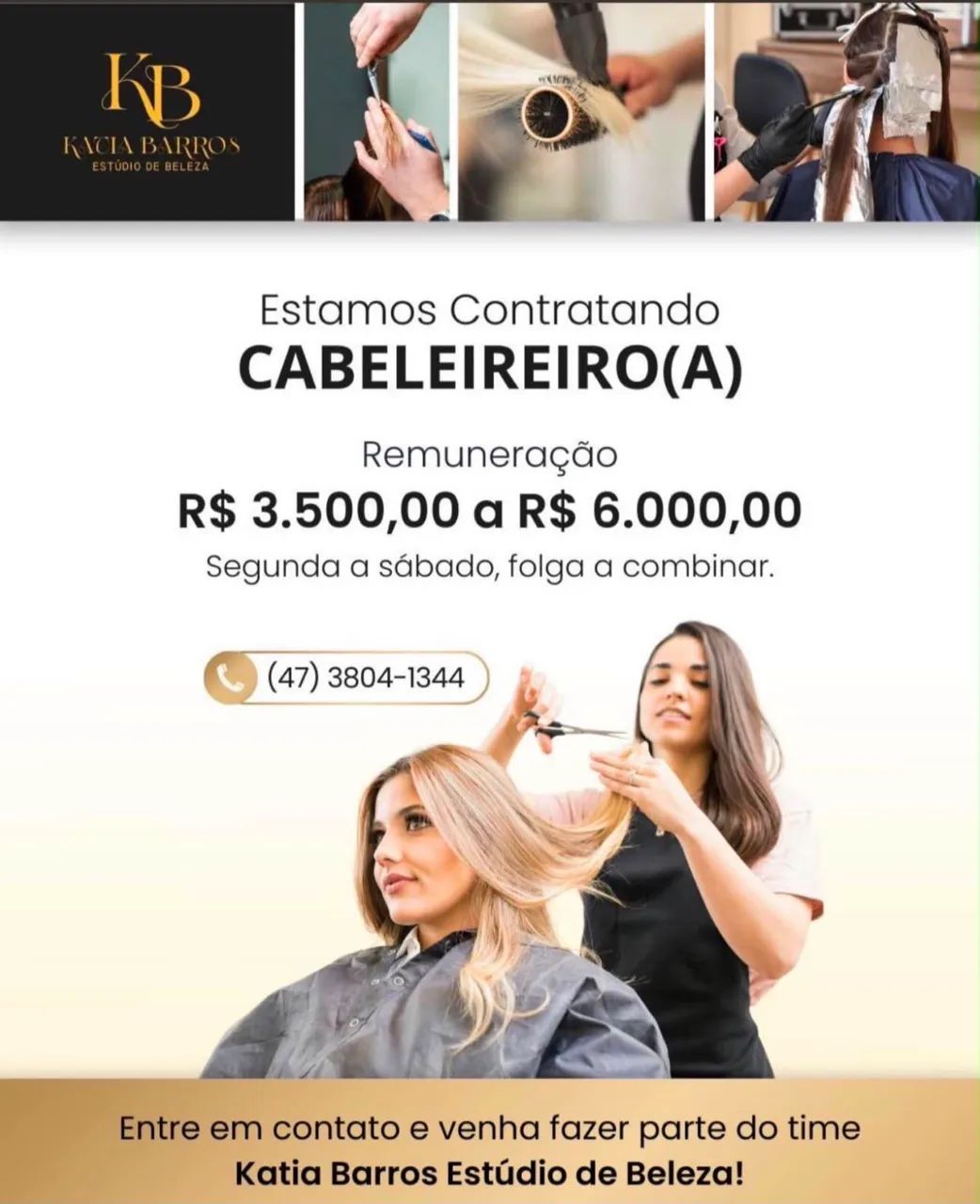 VAGA PARA CABELEIREIRO(A)