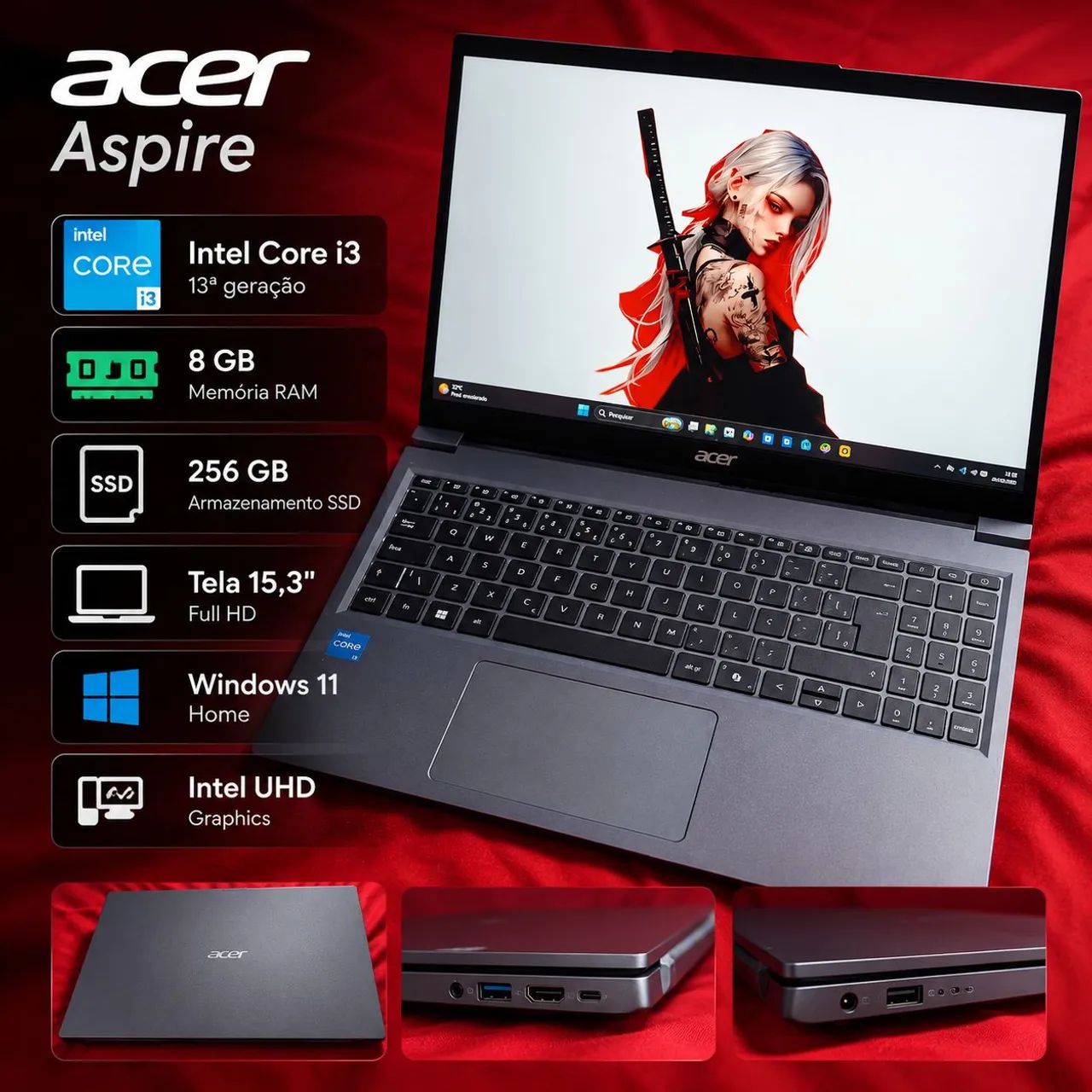 Notebook Acer Aspire i3 13ª Geração - Foto 5