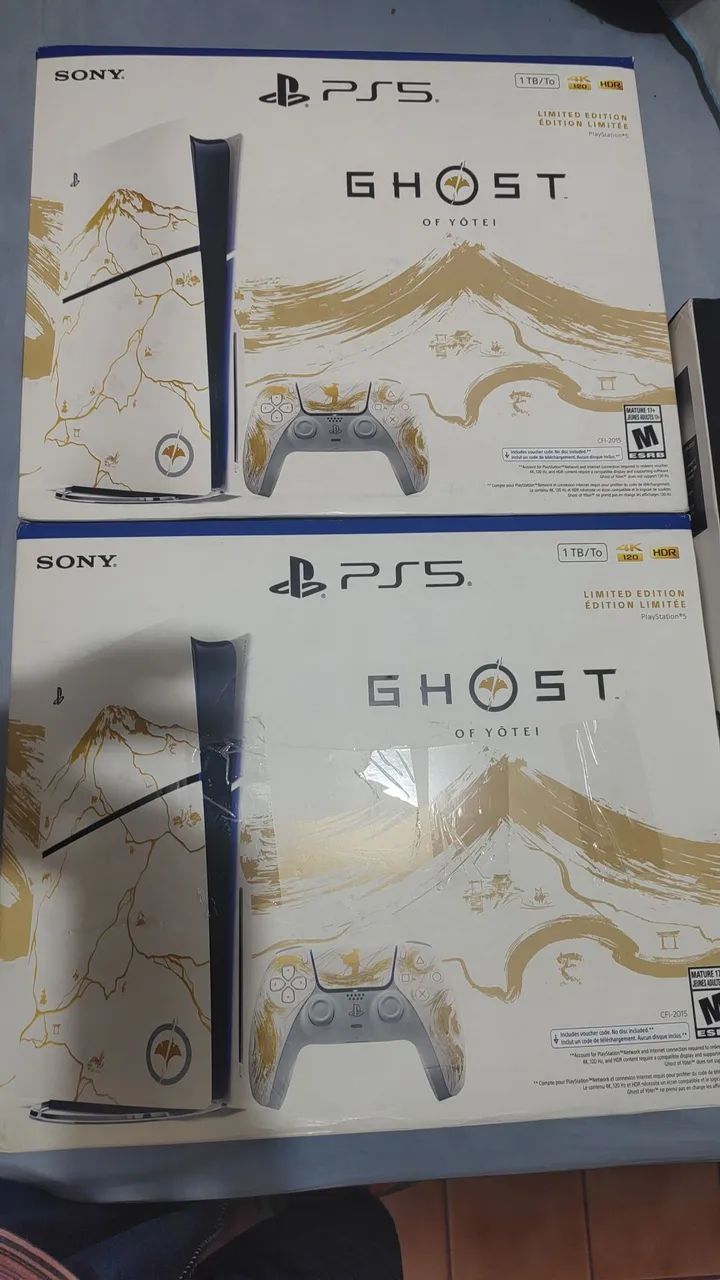 PS5 lacrado edição ghost yotei e edição 30 anos 