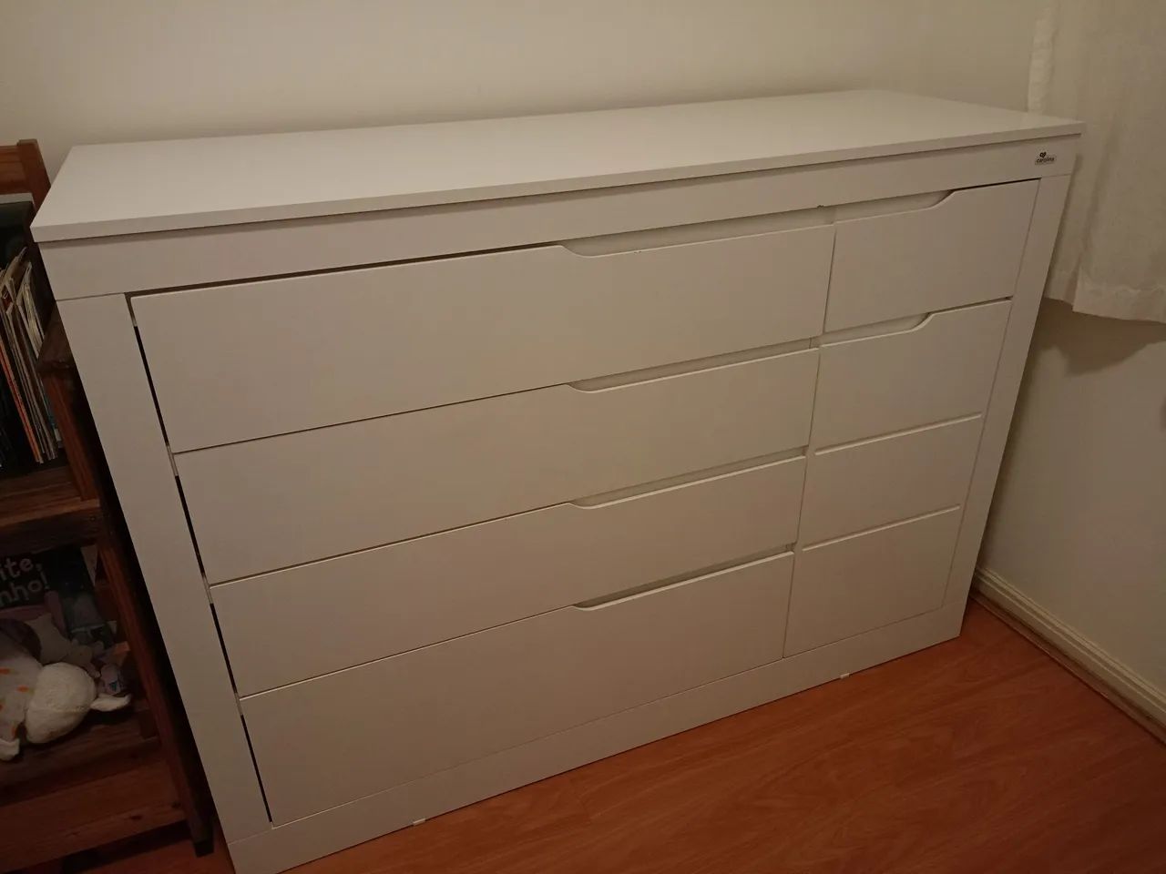 Cômoda Infantil 5 Gavetas 1 Porta